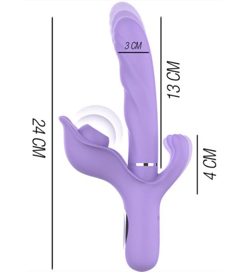 Vibrátor s trojnásobným uspokojením