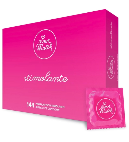 Stimulační kondomy 144 kusů