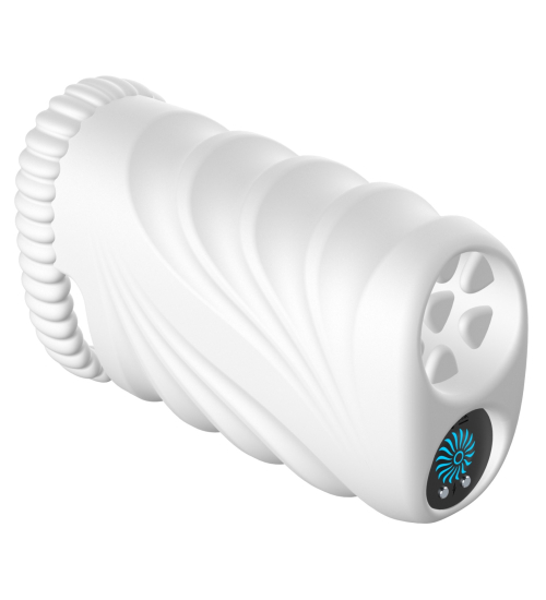 Měkký masturbátor s výstupky a vibracemi