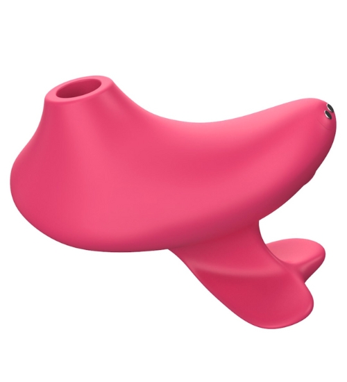 Červený stimulátor klitorisu s 10 režimy