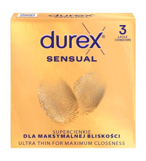 Supertenké Durex Sensual 3 ks