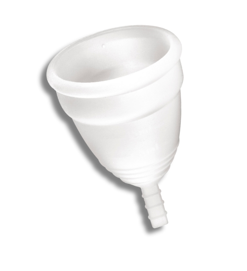 Bílý menstruační kalíšek S s pouzdrem