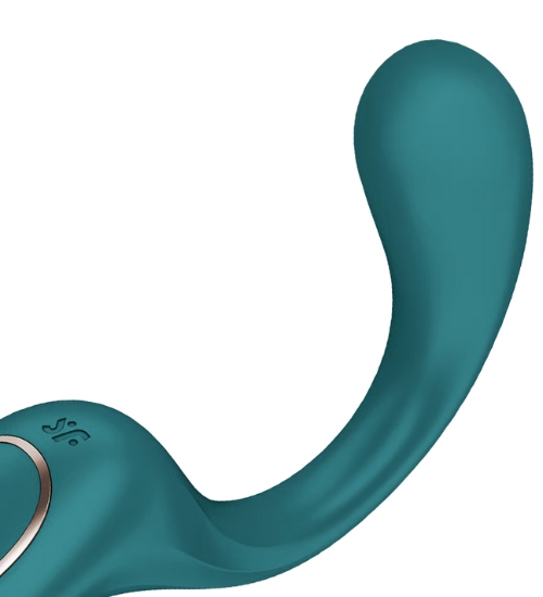 Modrý vibrátor s duální stimulací