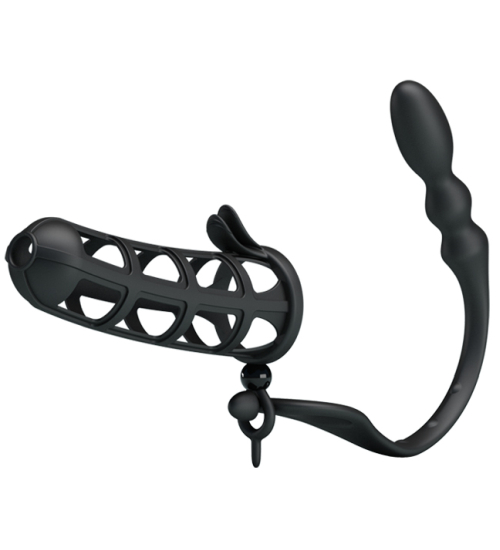 Klec na penis s análním kolíkem