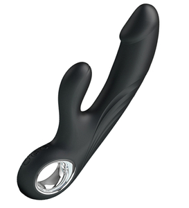 Silikonový vibrátor se stimulátorem klitorisu