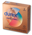 Nelatexové kondomy Durex Real Feel