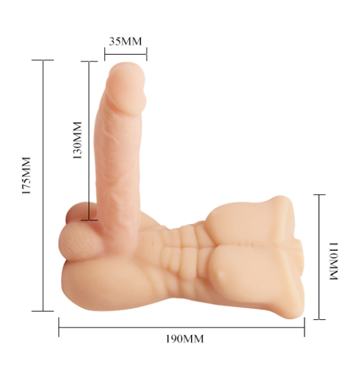 Vibrační dildo Bigger Man se svaly