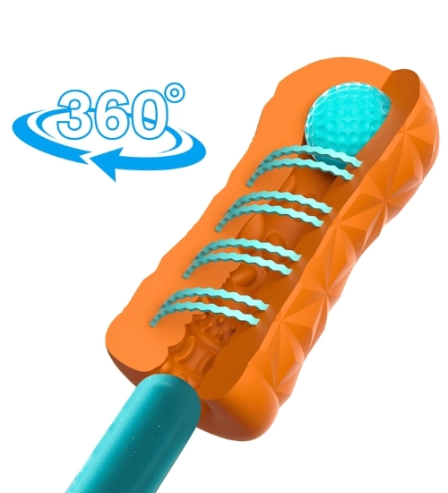 Oranžový masturbátor s kuličkou 360°