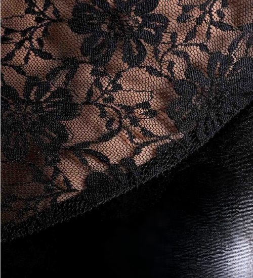 Wetlook černé šaty LULU