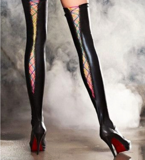 Punčochy s barevnou vazbou