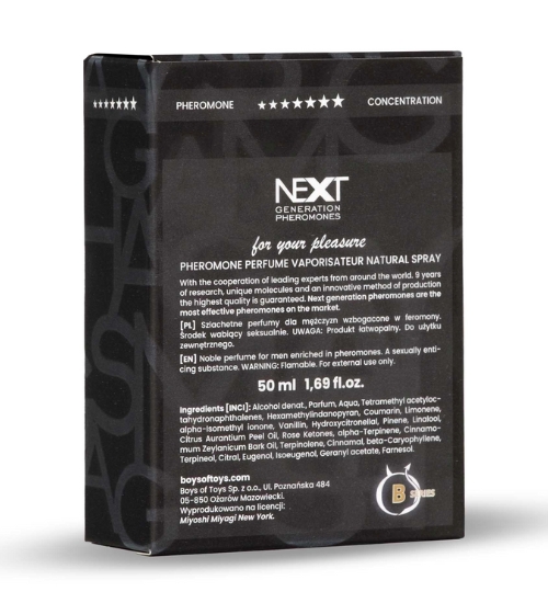 Mužské feromony Next 50ml - silná koncentrace