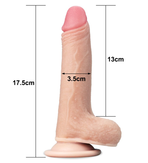 Realistické dildo s pružnou kůží
