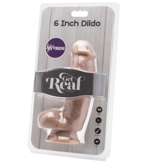 Realistický penis s vibracemi "6"