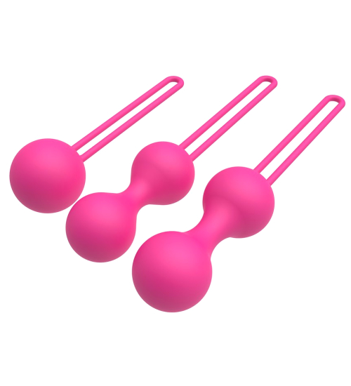 Sada 3 míčků na procvičování Kegelových svalů