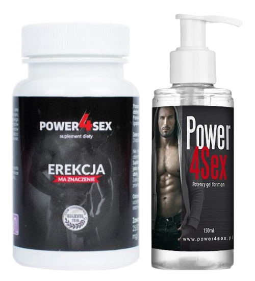 Oblíbená sada Mega Erektion - Power4sex tablety + gel