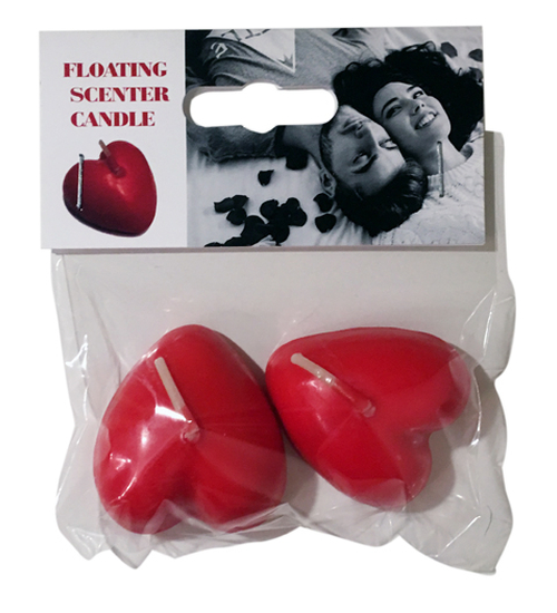 Srdce svíčky do vany