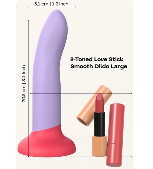 Pružné fialové dildo s červenou přísavkou