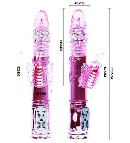 Multifunkční USB vibrátor - 5 rotací a vibrací