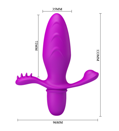 Vibrační anální kolík - 10 vibračních režimů