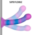 Galaktické silikonové dildo Mythology se třpytkami