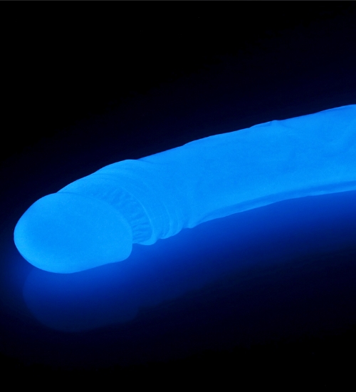 Dlouhé dvojité luminiscenční dildo