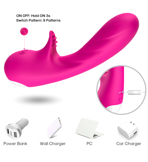 Masážní přístroj na klitoris - Romance pink