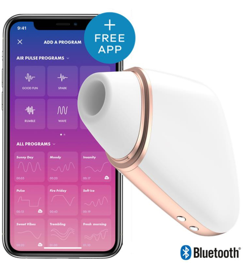 Bezdotykový stimulátor Satisfyer ovládaný aplikací