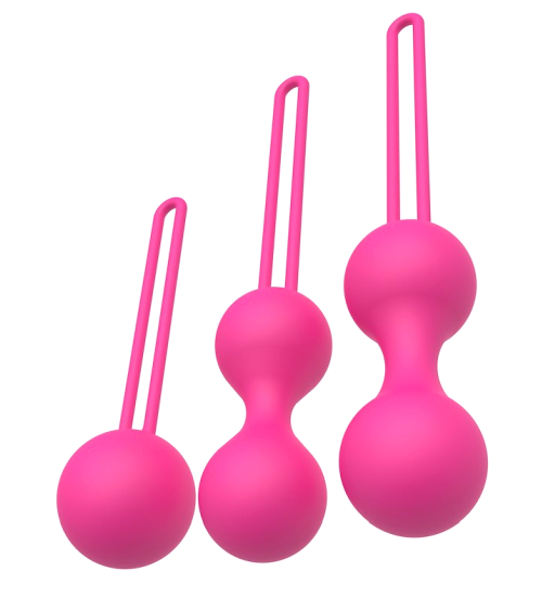 Sada 3 míčků na procvičování Kegelových svalů