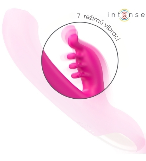 Růžový králíček s rotující kuličkou