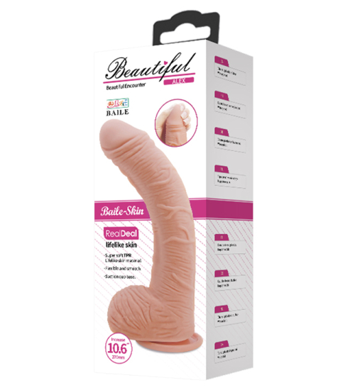 Velké realistické dildo v tělové barvě