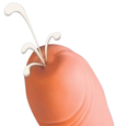 Pevné dildo s funkcí ejakulace
