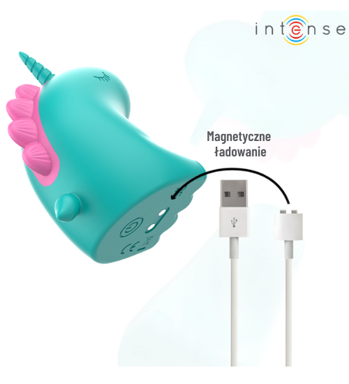 Zelený stimulátor klitorisu Trixie s jednorožcem