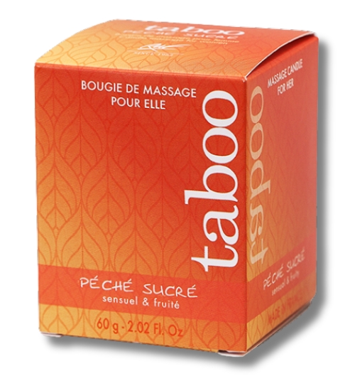 Masážní svíčka Taboo - sladká broskev