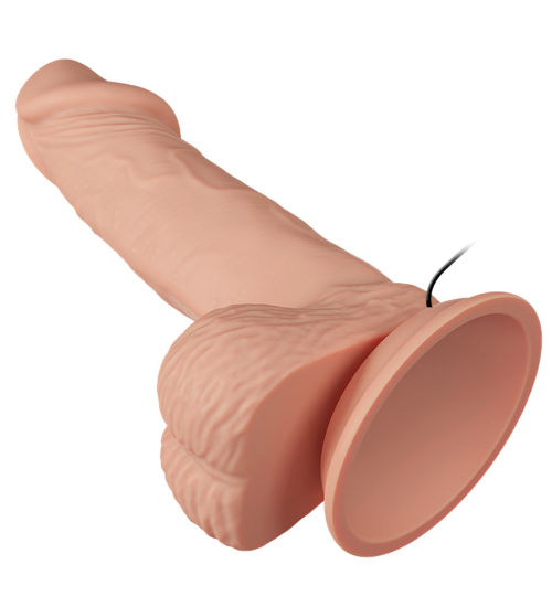 Realistické dildo s přísavkou a varlaty