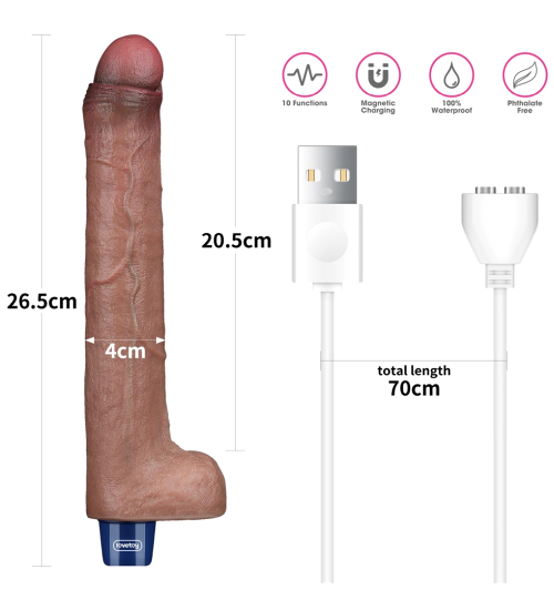 Realistický vibrátor s výraznými žilkami