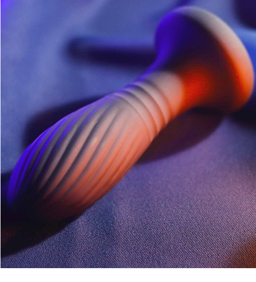 Anální zátka s postupujícími pohyby a osvětlením