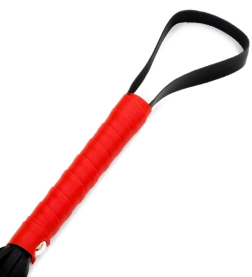 Bič s červenou rukojetí