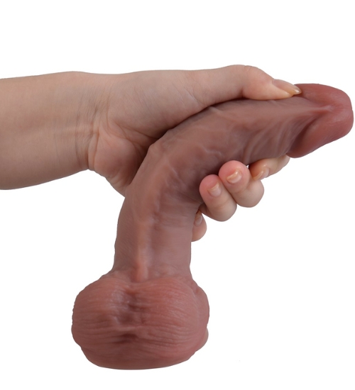 Tělové silikonové dildo s přísavkou