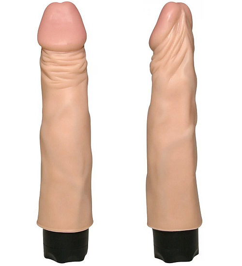 Pružný realistický vibrátor