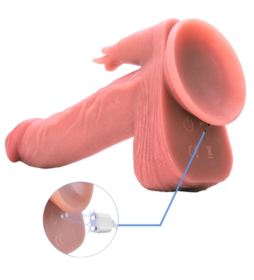 Vyhřívané dildo s přírazovým pohybem
