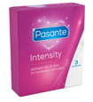 Kondomy s výstupky Pasante Intensity 3 ks