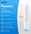 Žebrované kondomy Pasante Passion 3 ks