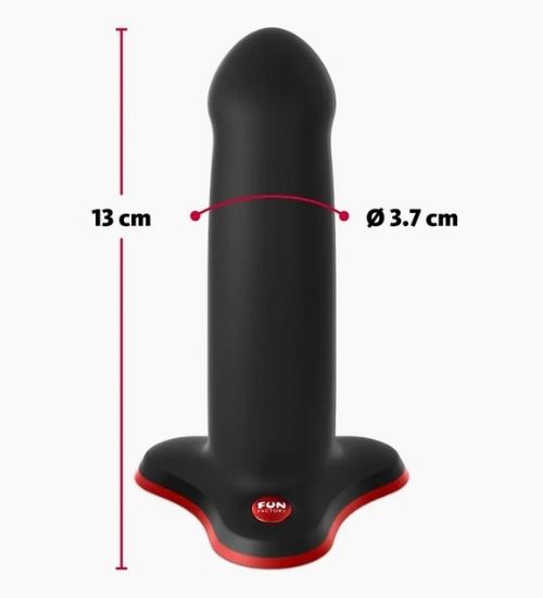 Malé černé dildo s přísavkou pro stimulaci bodu G