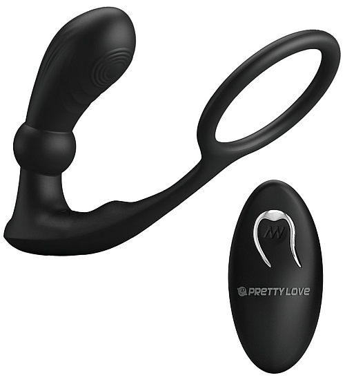 Masážní přístroj na prostatu s nástavcem na penis