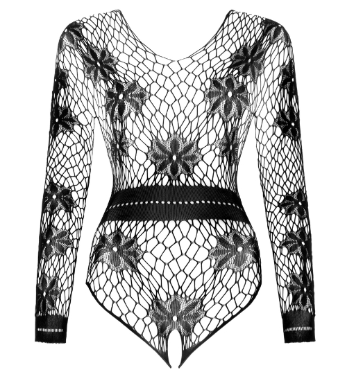 Síťované body Regina s dlouhými rukávy