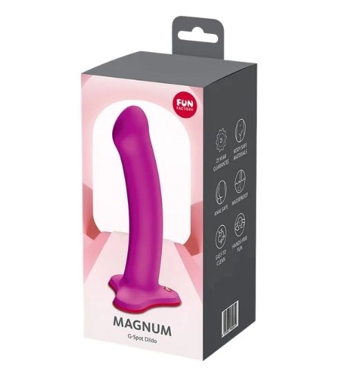 Hladké růžové dildo s červenou přísavkou