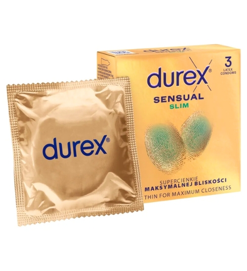 Supertenké Durex Sensual Slim 3 kusy