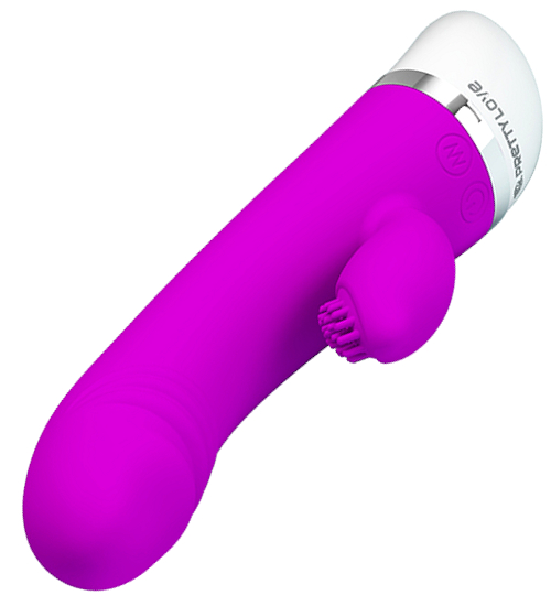 Vibrátor s kartáčkem na stimulaci klitorisu