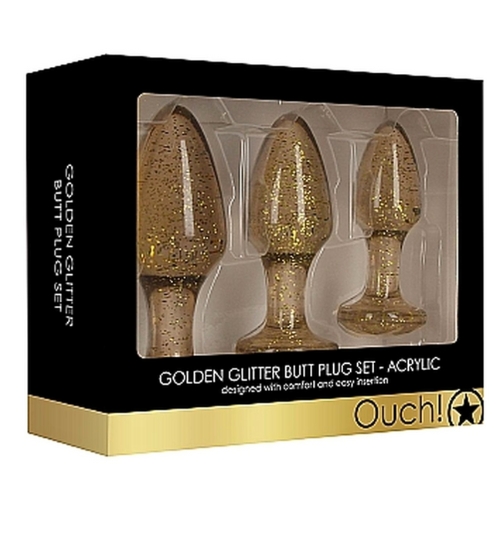 Sada akrylových třpytivých zátek