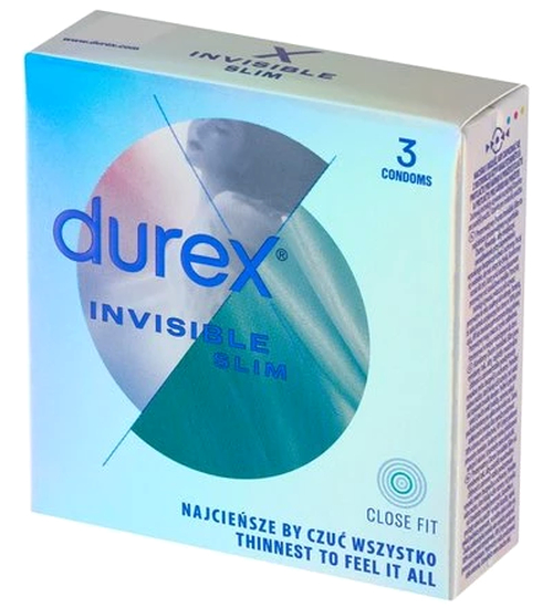 Kondomy Durex Invisible Slim Thin 